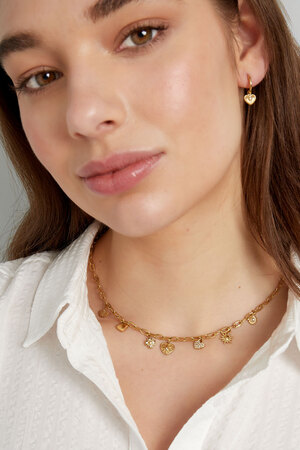 Charm-Halskette im täglichen Stil – Gold h5 Bild4